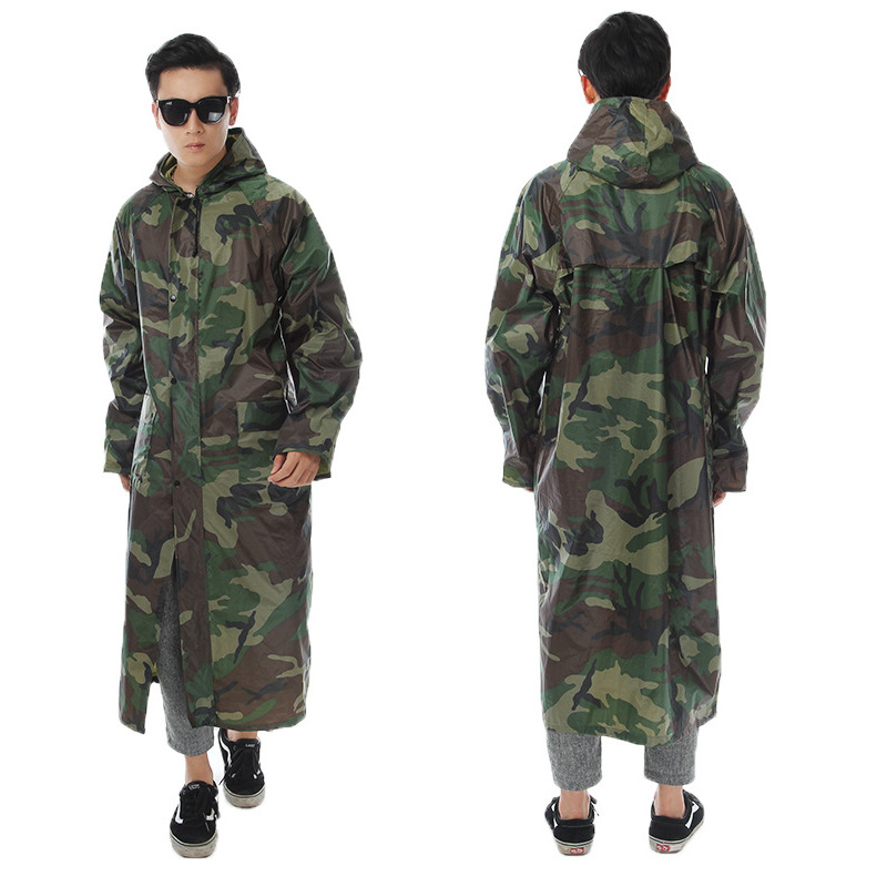 100% Waterproof high quality polyester tactical raincoat with customized Label